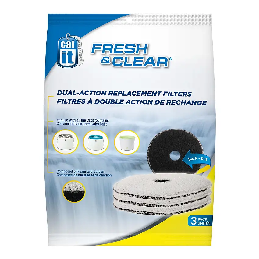 Filtro para fuente de gato Fresh&Clear (x3)