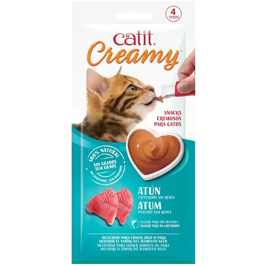 Catit Creamy Snack Atún Pack 4X10 g