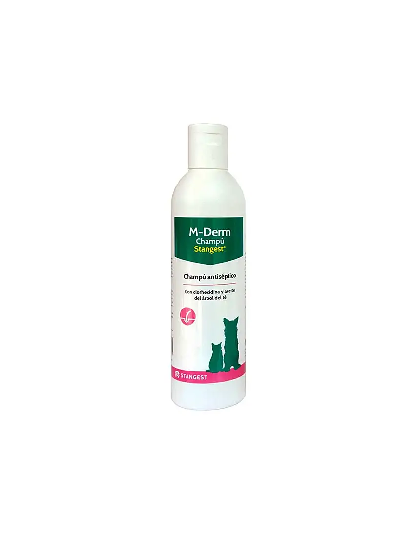 Champú M-Derm específico infecciones cutáneas dermatitis