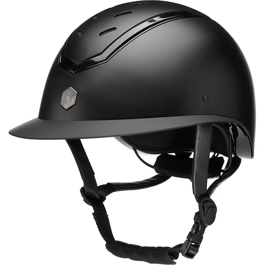 Charles Owen Casco Kylo Wide Peak Black Matte/Black Gloss