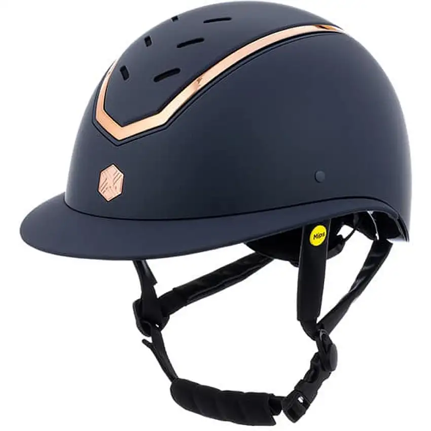 Charles Owen Casco Kylo Wide Peak MIPS Navy Matte/Rose Gold