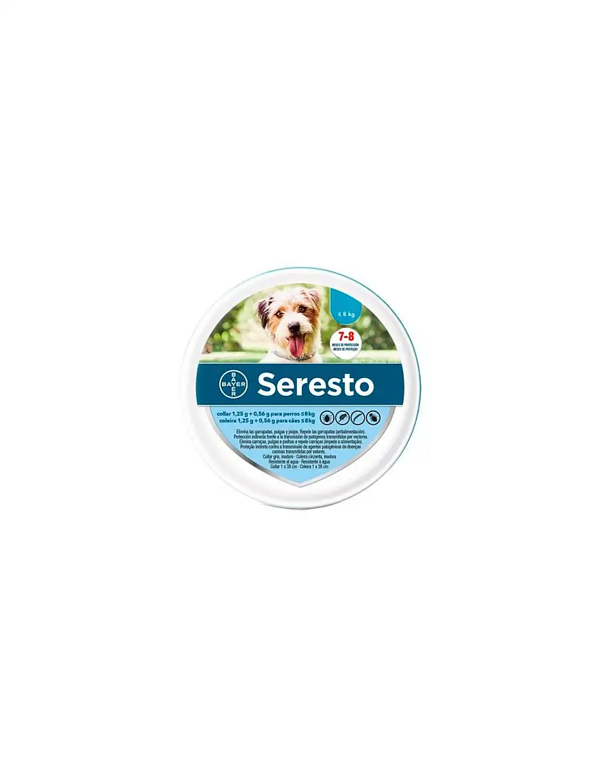 Collar antiparasitario para perro Seresto