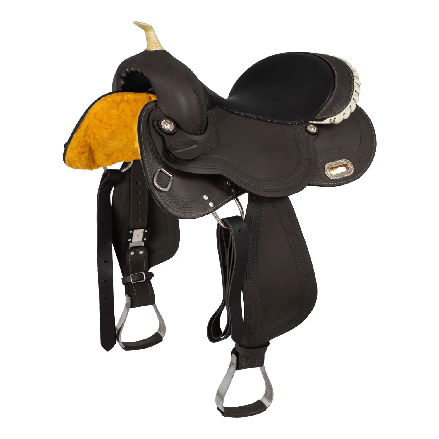 Silla de vaquero tipo barril para caballo Quarter