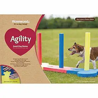Barreas de obstáculos indoor para perros Slalom Agility