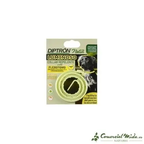 Collar DIPTRÓN Natur Luminoso Repelente para Perros