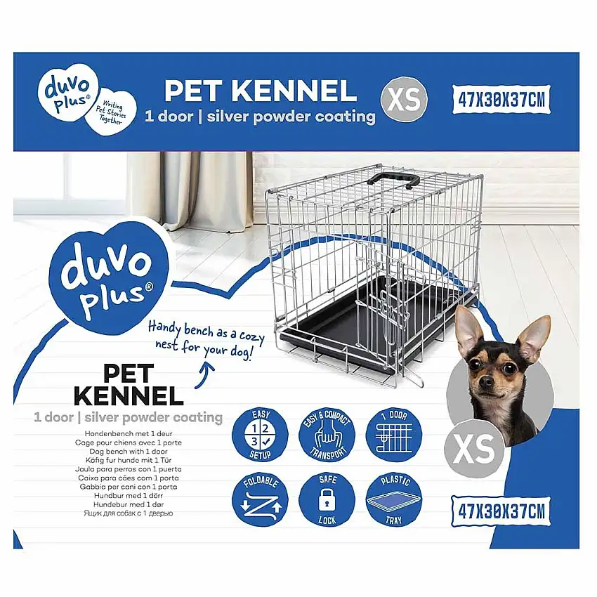 Jaula para perro de hierro plegable