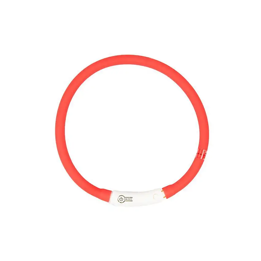 Collar luminoso para perro con silicona usb Flash Ring