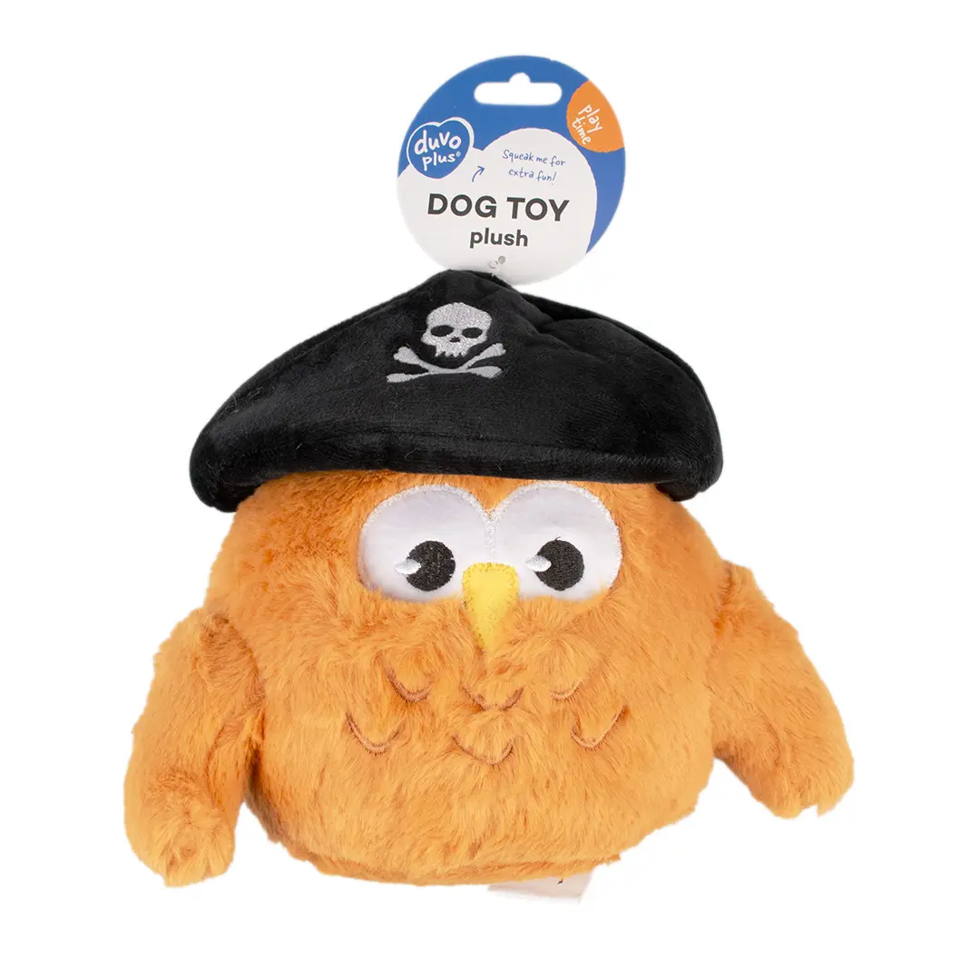 Peluche búho pirata para perros