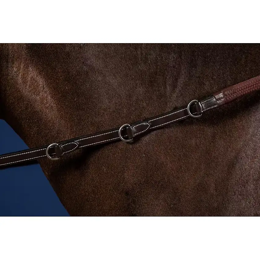 Riendas de goma para pony con 7 topes Howlett 3 D