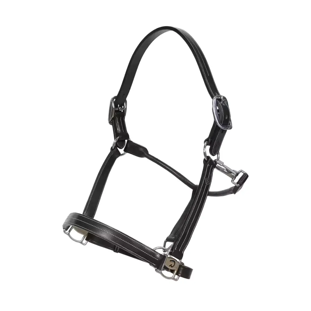 Cabestro de cuero para caballo con ajuste US