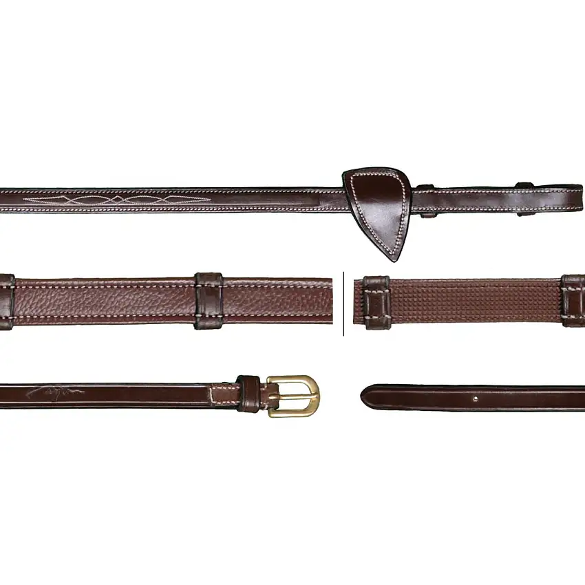 Dyon Riendas Hunter 5/8 con Topes de Cuero Marron