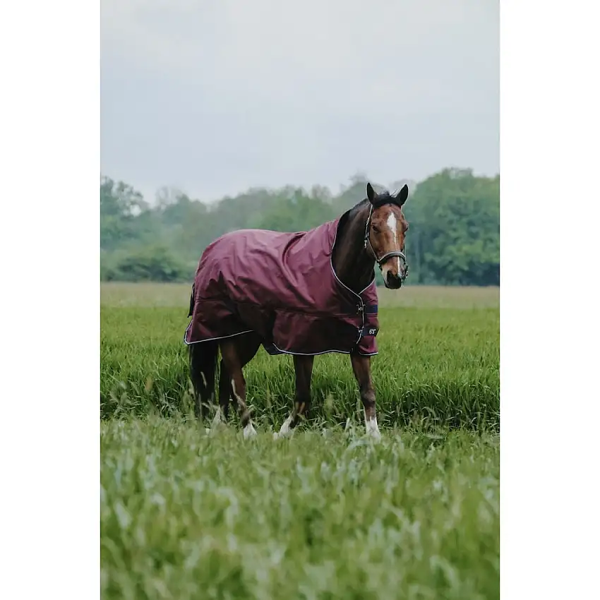 EQUITHÈME Alfombra de Exterior 1200D 300g High Neck Burdeos