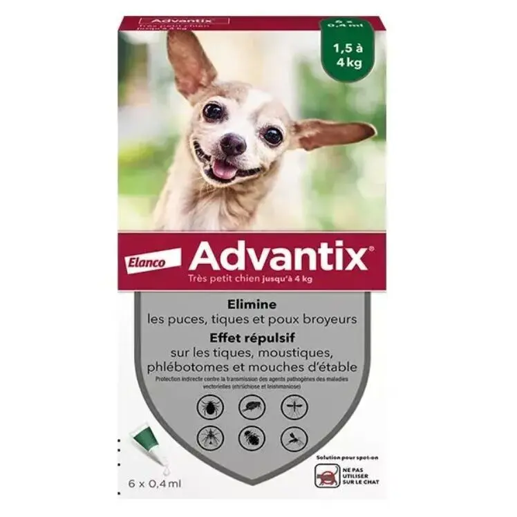 Control de plagas para perros Advantix 0,4 ml