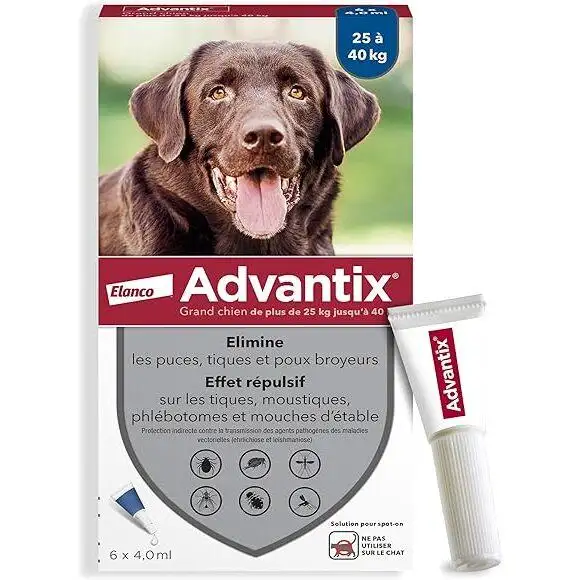 Control de plagas para perros Advantix 4 ml
