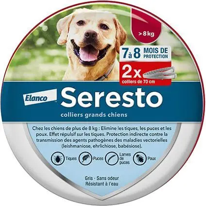 Collar para perro grande Seresto (x2)