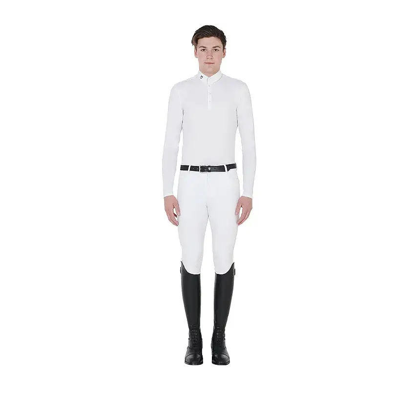 Polo de equitación de manga larga
