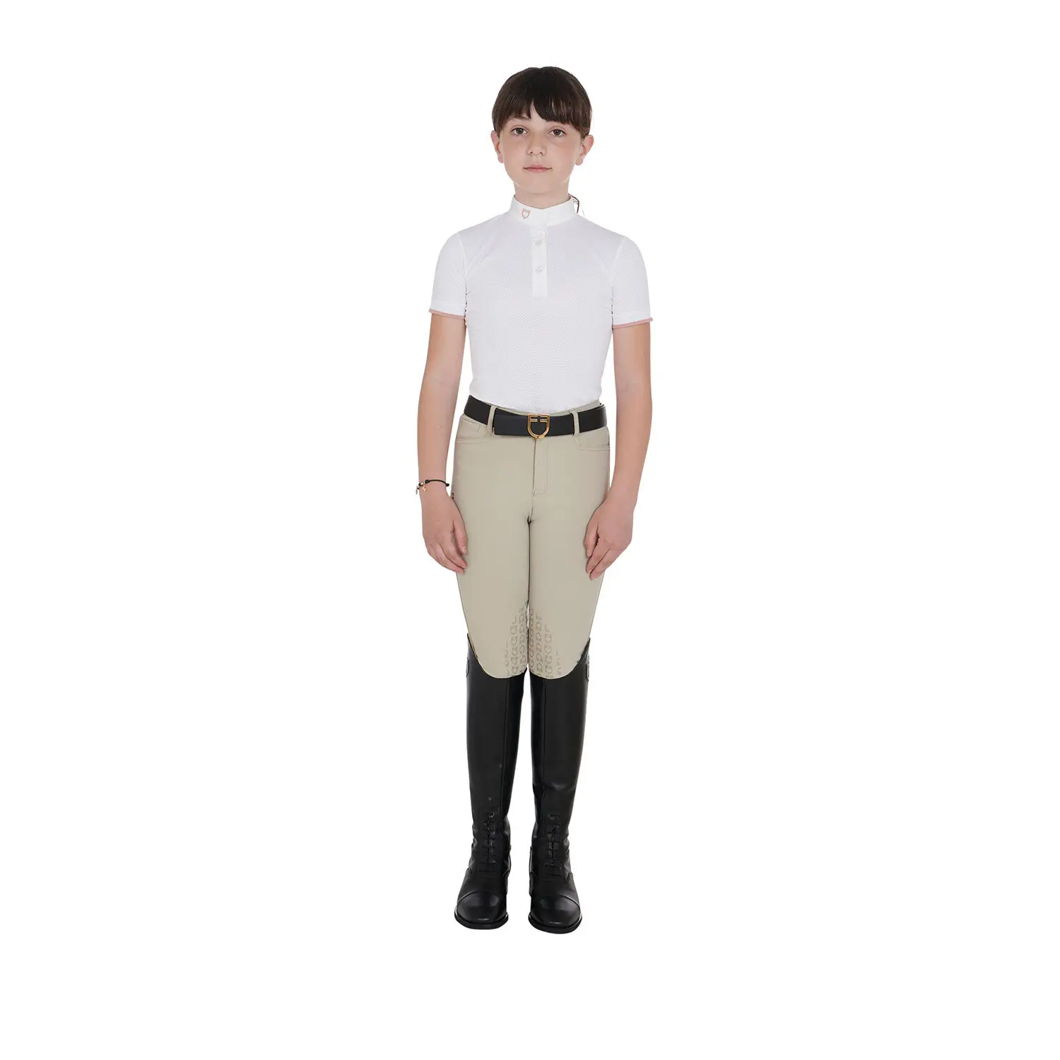 Polo de equitación de concurso transpirable para niño