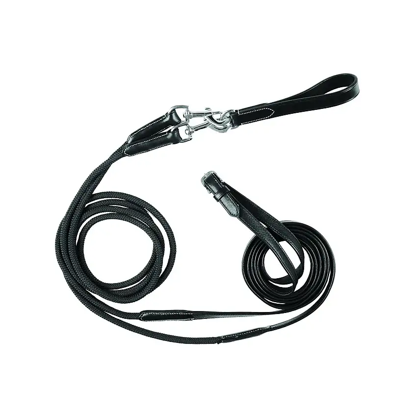 Sogas para caballo de tiro dobles de cuero y nylon