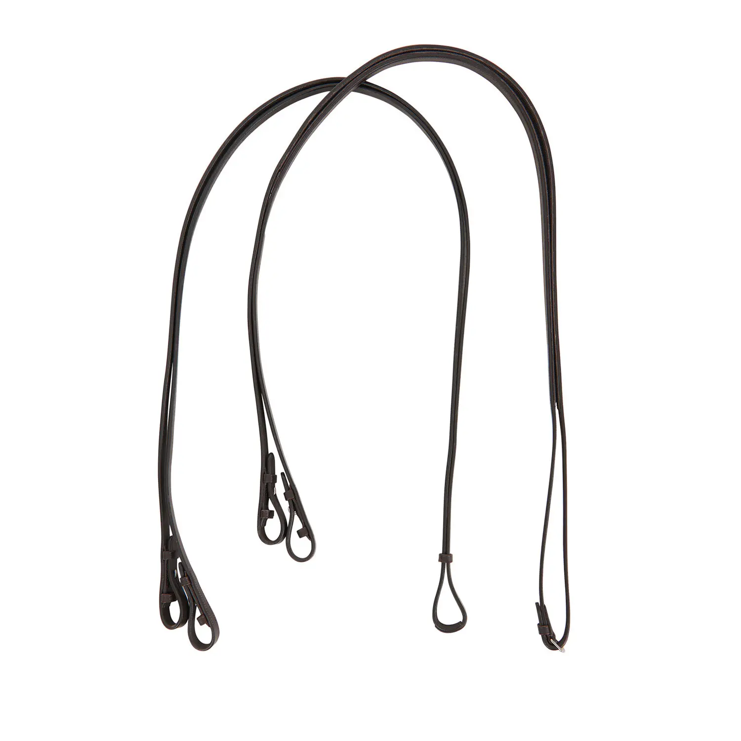 Riendas dobles de cuero para caballo de doma