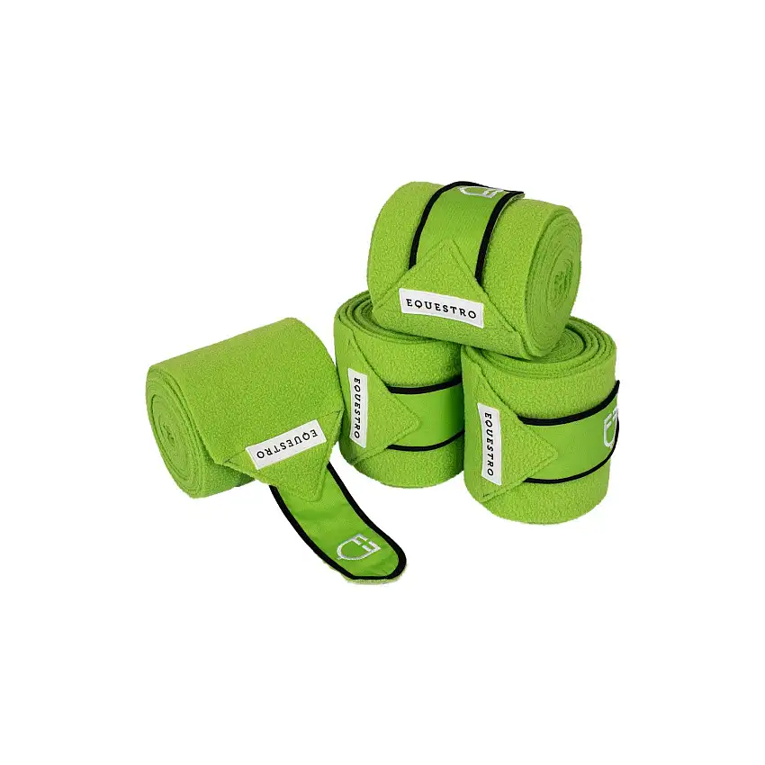 Bandas de polo para caballo en polar transpirable (x4)