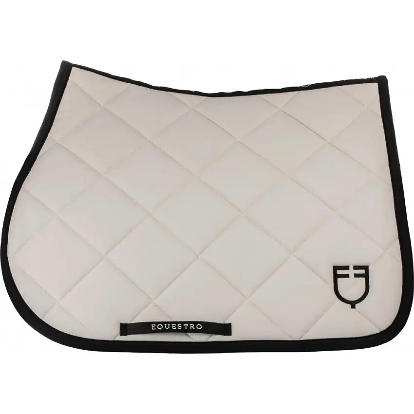 Silla de salto con logo bordado para caballo