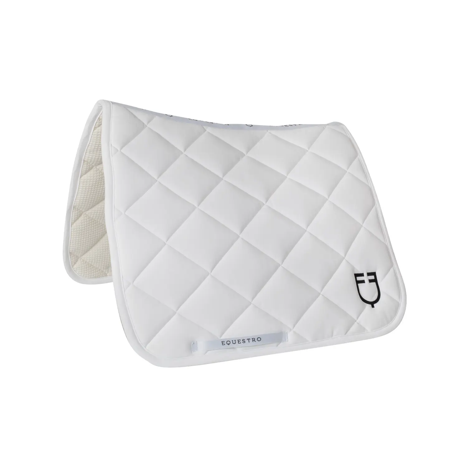 Silla de montar para caballo con acolchado en rombos