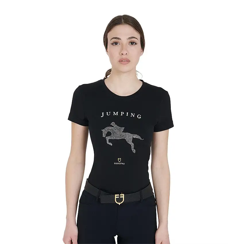 Camiseta de algodón para mujer Jumping Diamonds