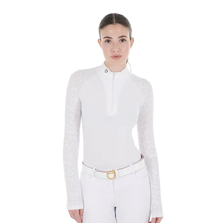 Polo de competición de manga larga para mujer Tulle Stretch