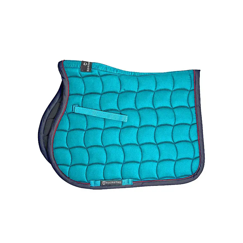 Silla de salto con bordado en contraste para caballo