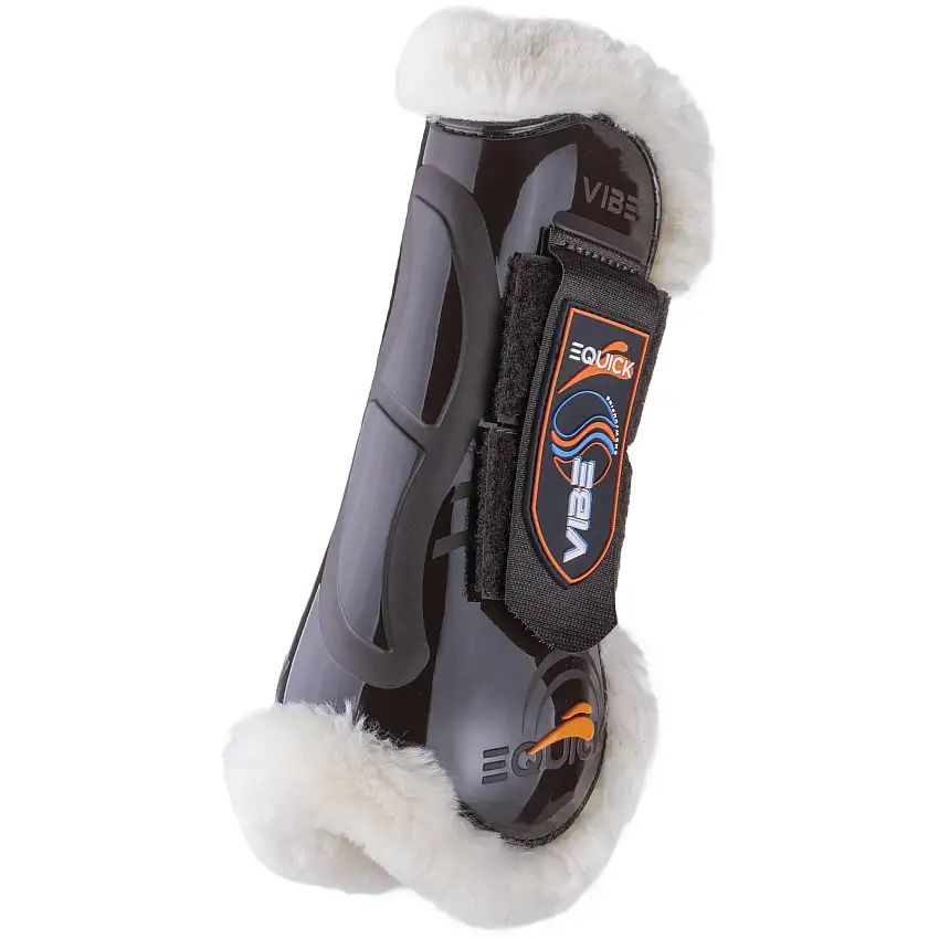 Botas frontales abiertas para caballo con velcro Vibe Fluffy