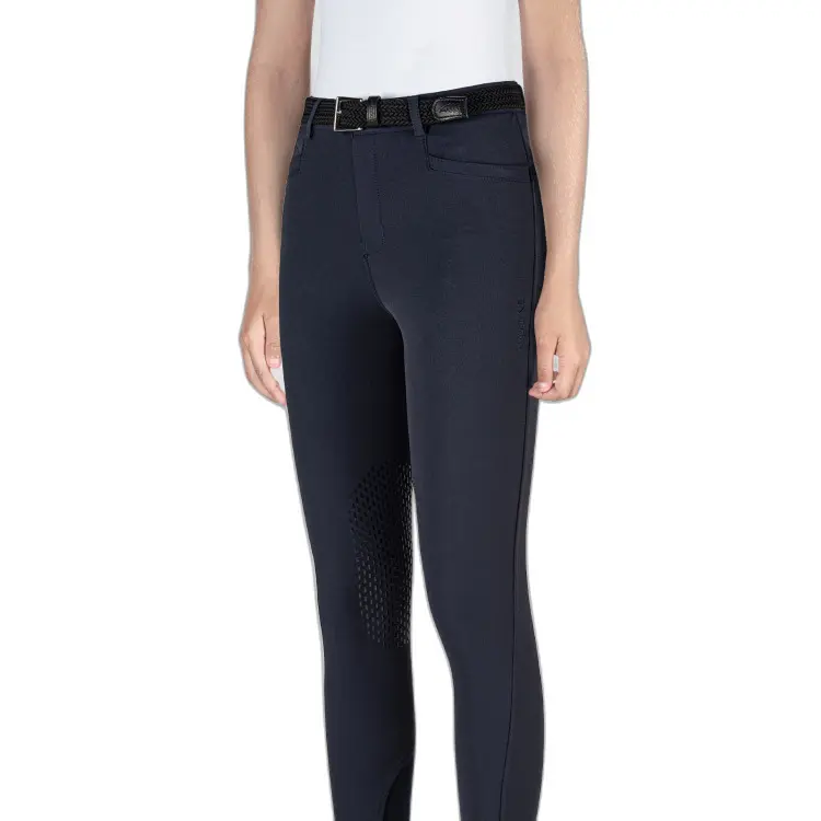 Pantalón equitación con agarre en la rodilla para niña