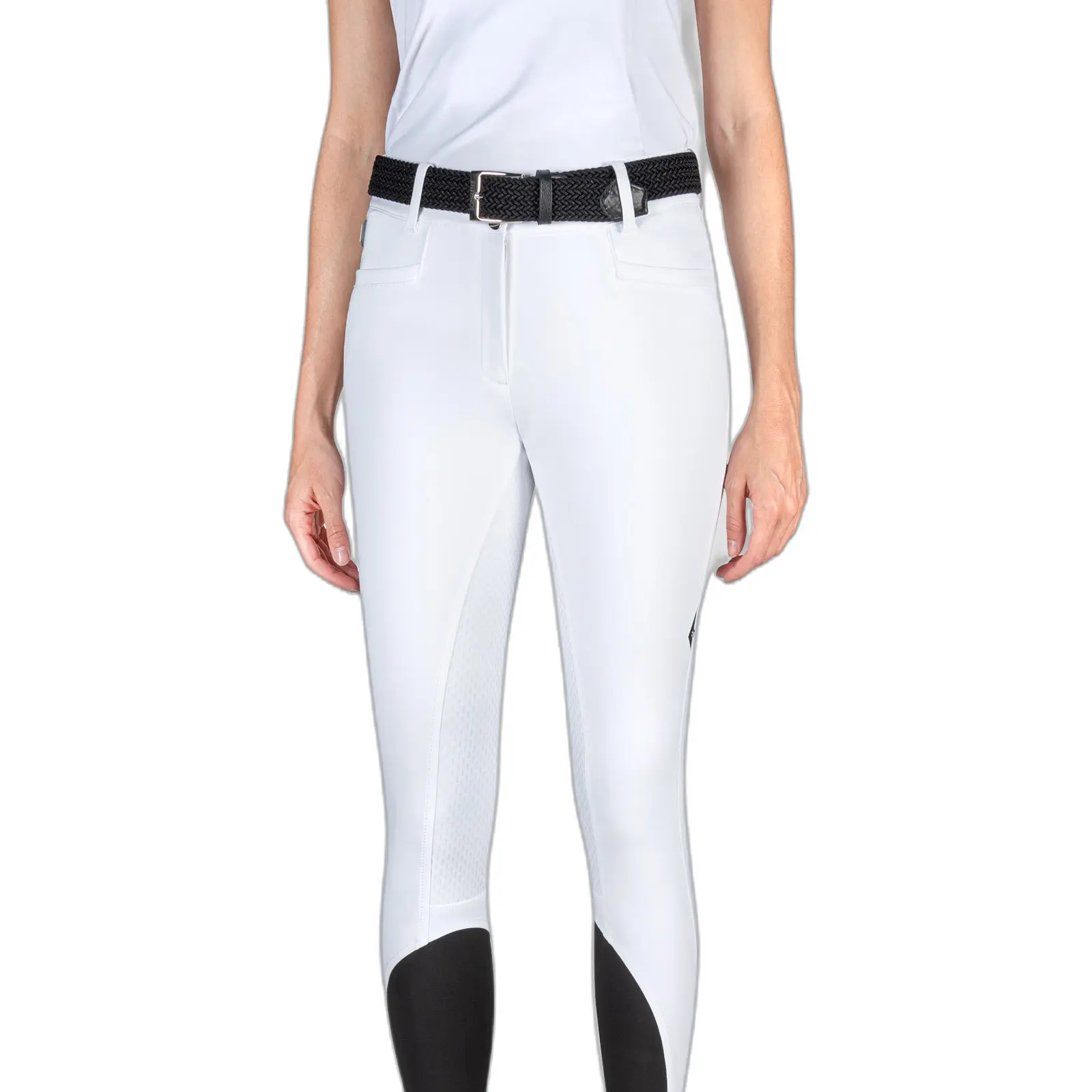 Pantalón equitación de talle alto para mujer Full Grip Adellek
