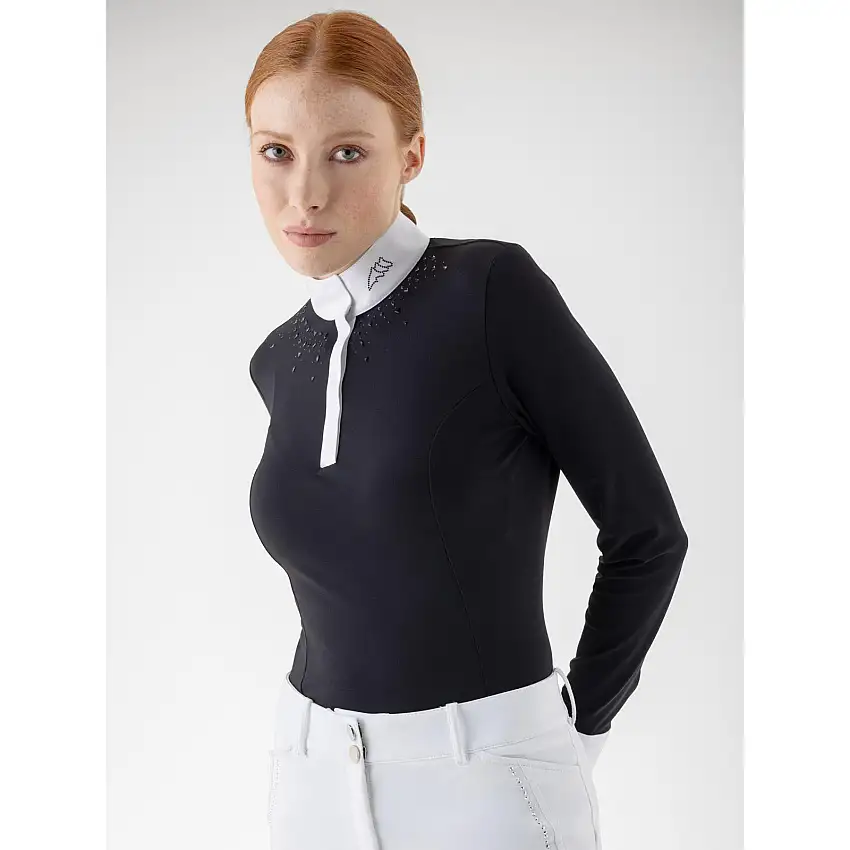 Polo de competición de manga larga para mujer Gavag