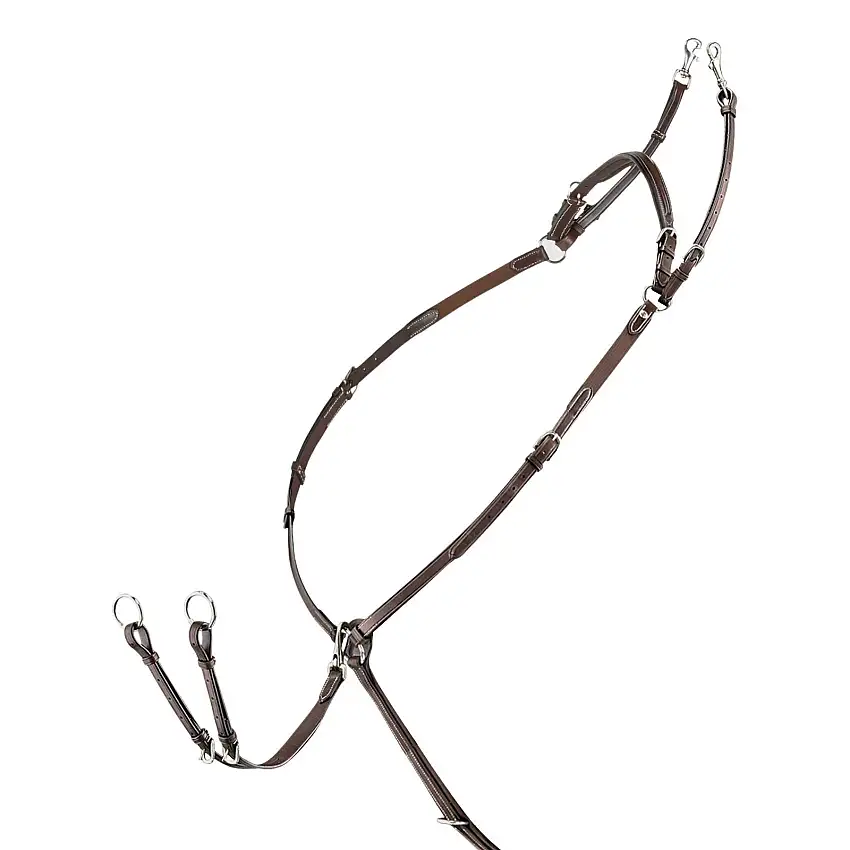 Collar de caza para caballos con martingala desmontable y elástico