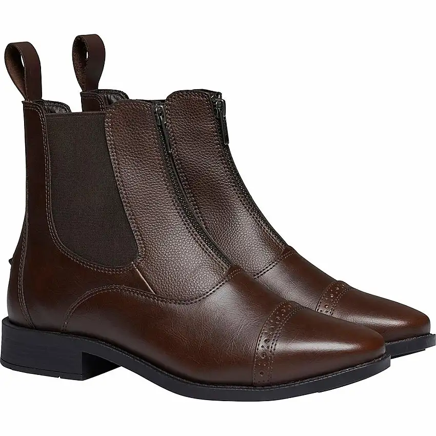 Botines de montar de cuero vegano Farrow