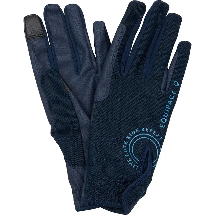 Guantes de equitación de malla para mujer EQ Terina