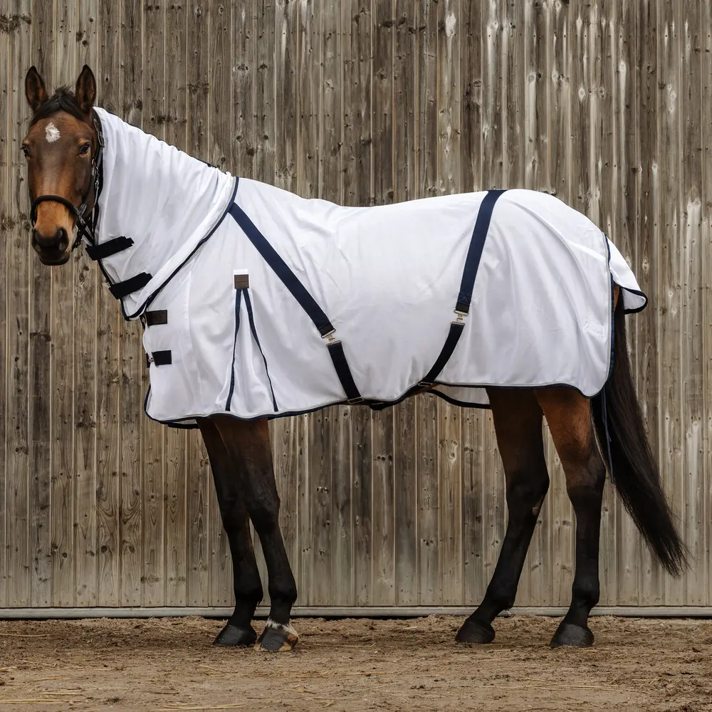 Cobertor anti-moscas para caballo de malla Combo