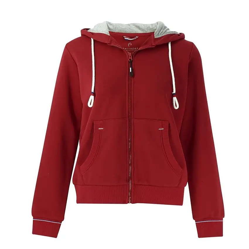 Sudadera con capucha y cremallera cortaney