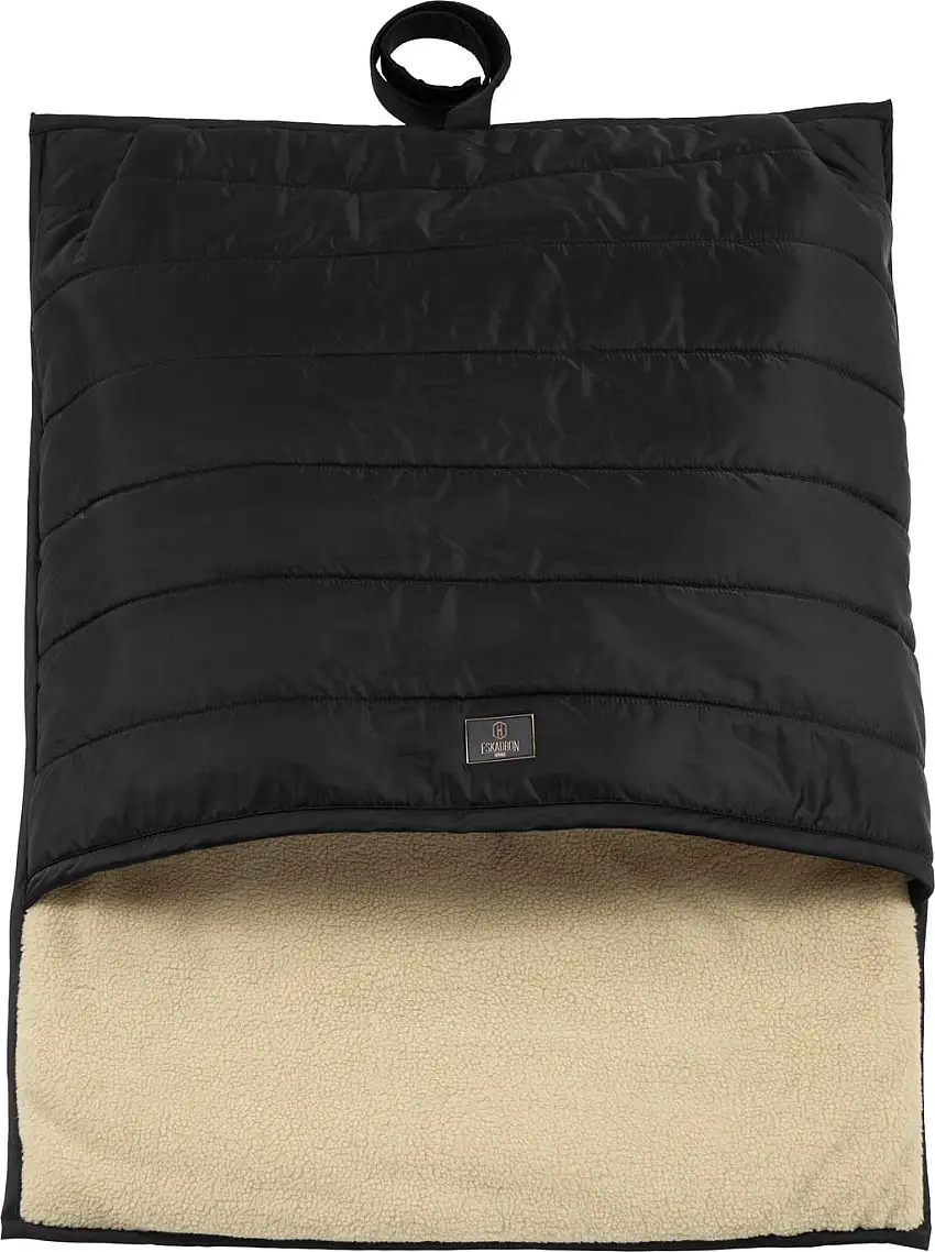 ESKADRON Dog Bed Teddyfleece, Black