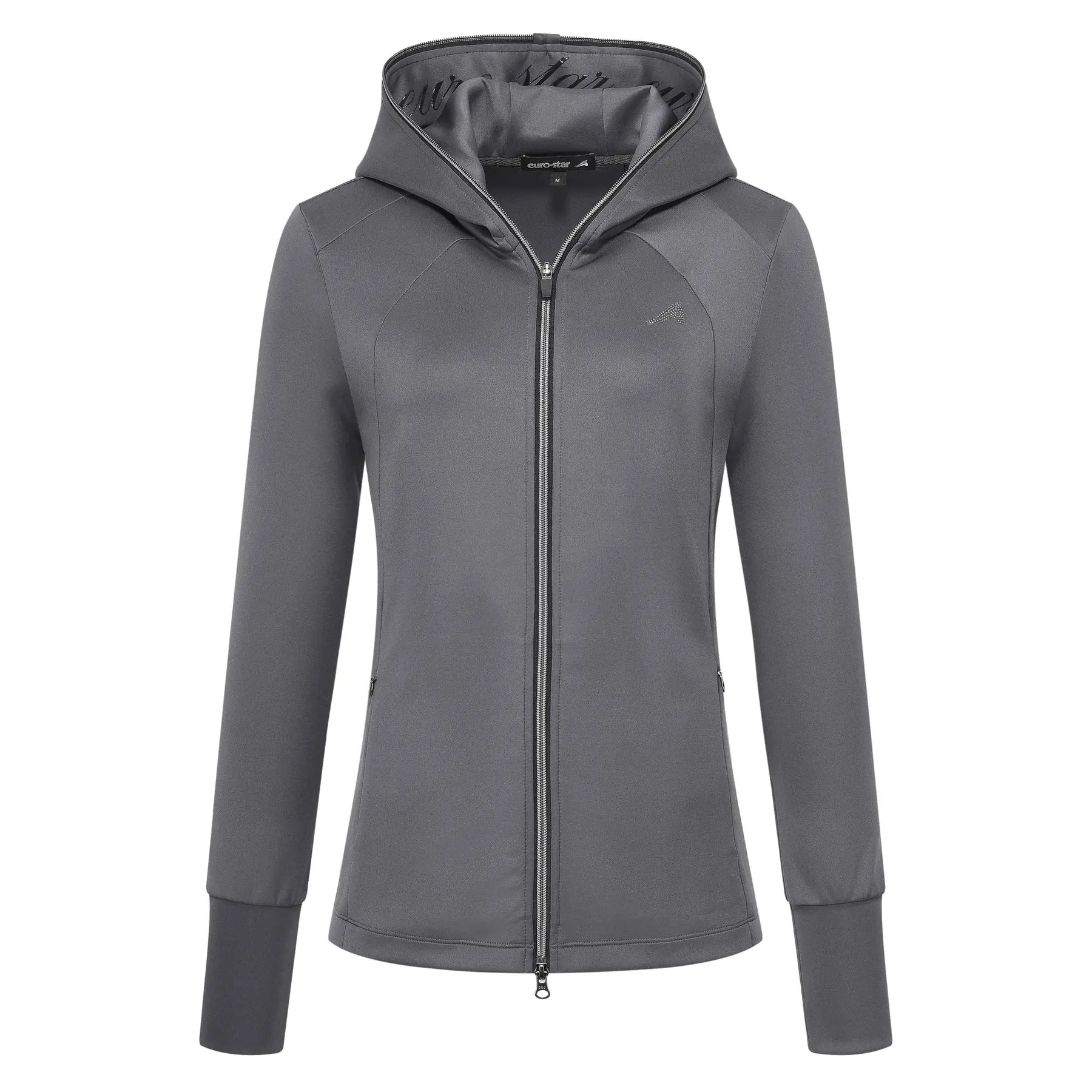 Sudadera de equitación con capucha y cremallera completa para mujer Giulia