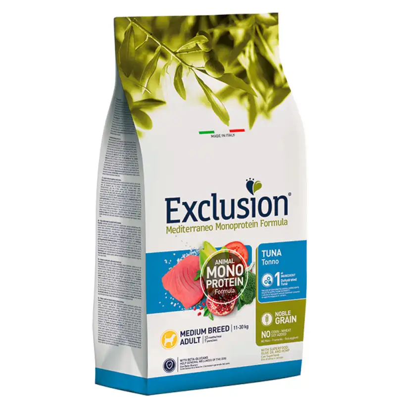 Exclusion Adult Tuna Medium monoprotein para perros