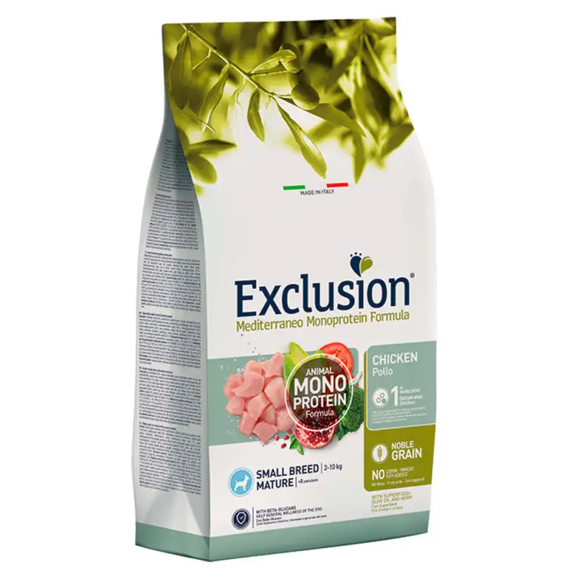 Exclusion Mature Chicken Small para perros