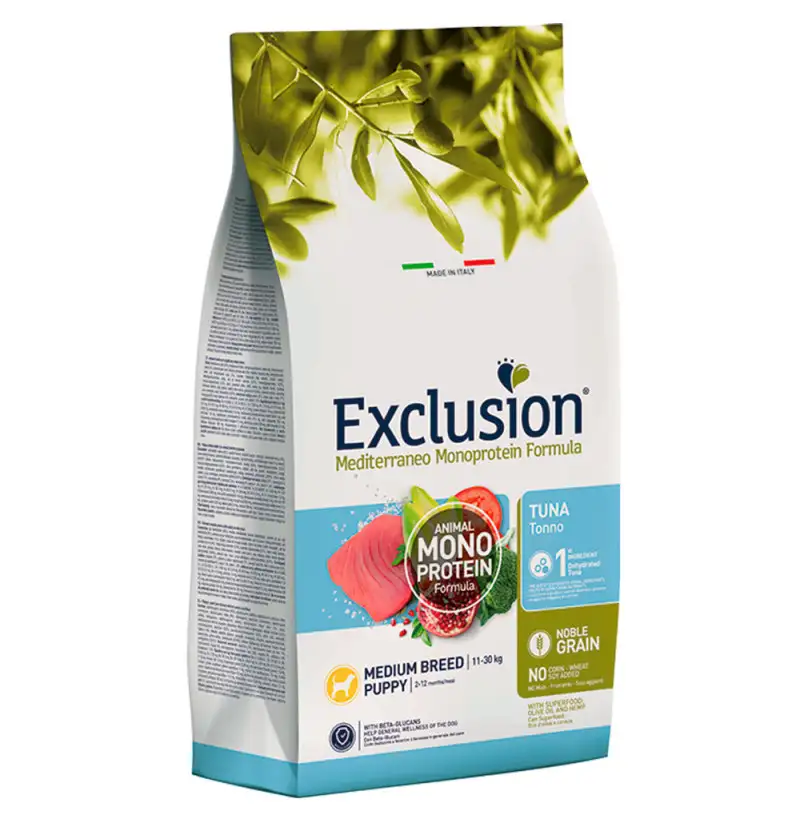 Exclusion Puppy Atún Monoprotein medium para cachorros