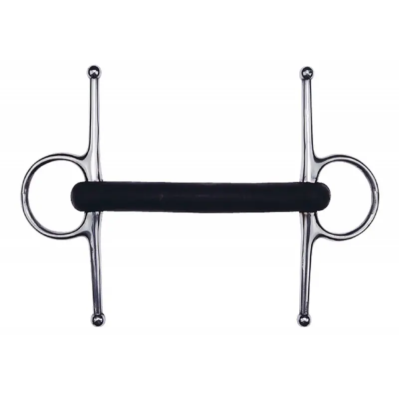 Bits para caballos aiguille caoutchouc droit
