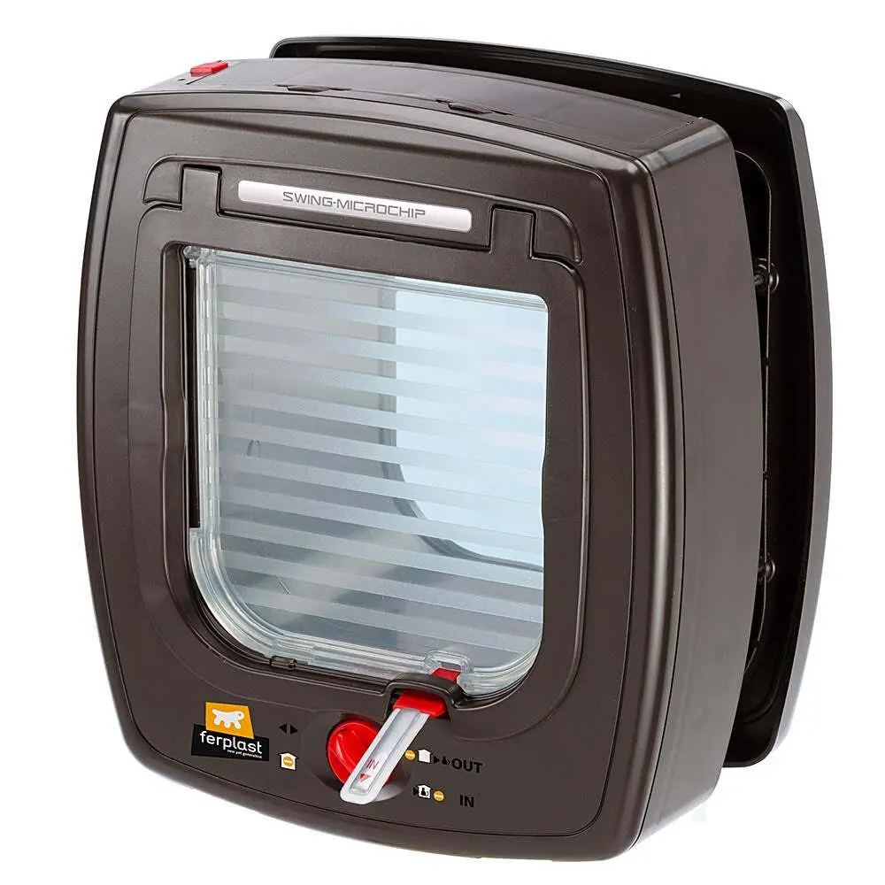 Gatera para perros y gatos Swing Microchip