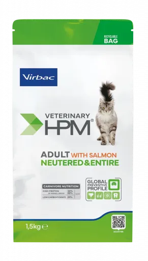 HPM Pienso Virbac Veterinary Adult Salmon Neutered & Entire para Gatos Adultos