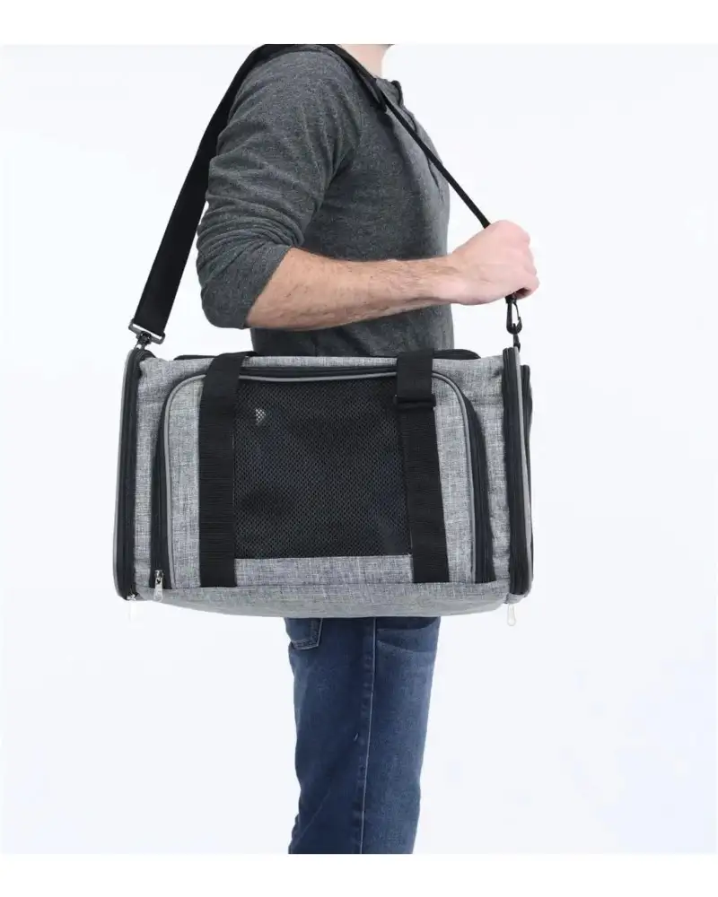 Freedog bolso transporte perro Orly gris