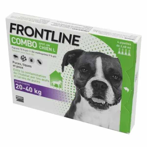 Control de plagas para perros de 20/40 kg Combo Spot On (x6)