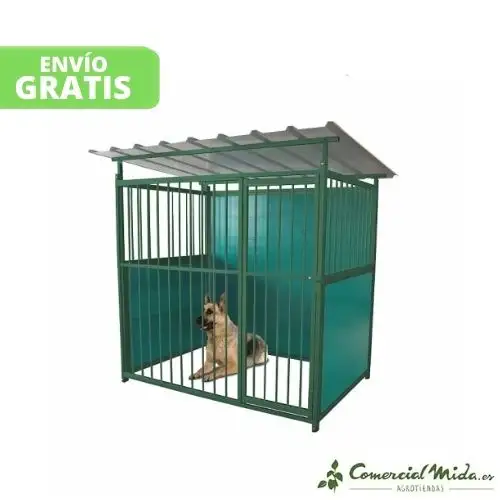 Perrera Lacada Verde Especial Perros Grandes