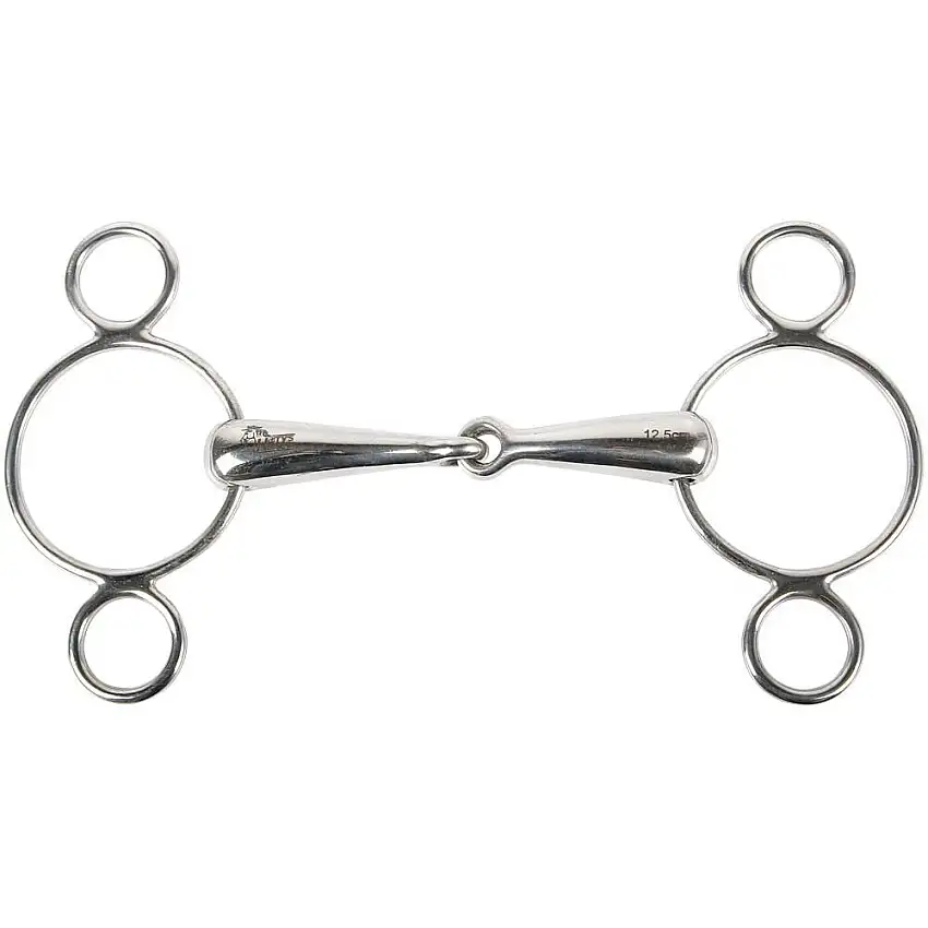 Bocado de 3 anillas para un solo caballo 21 mm